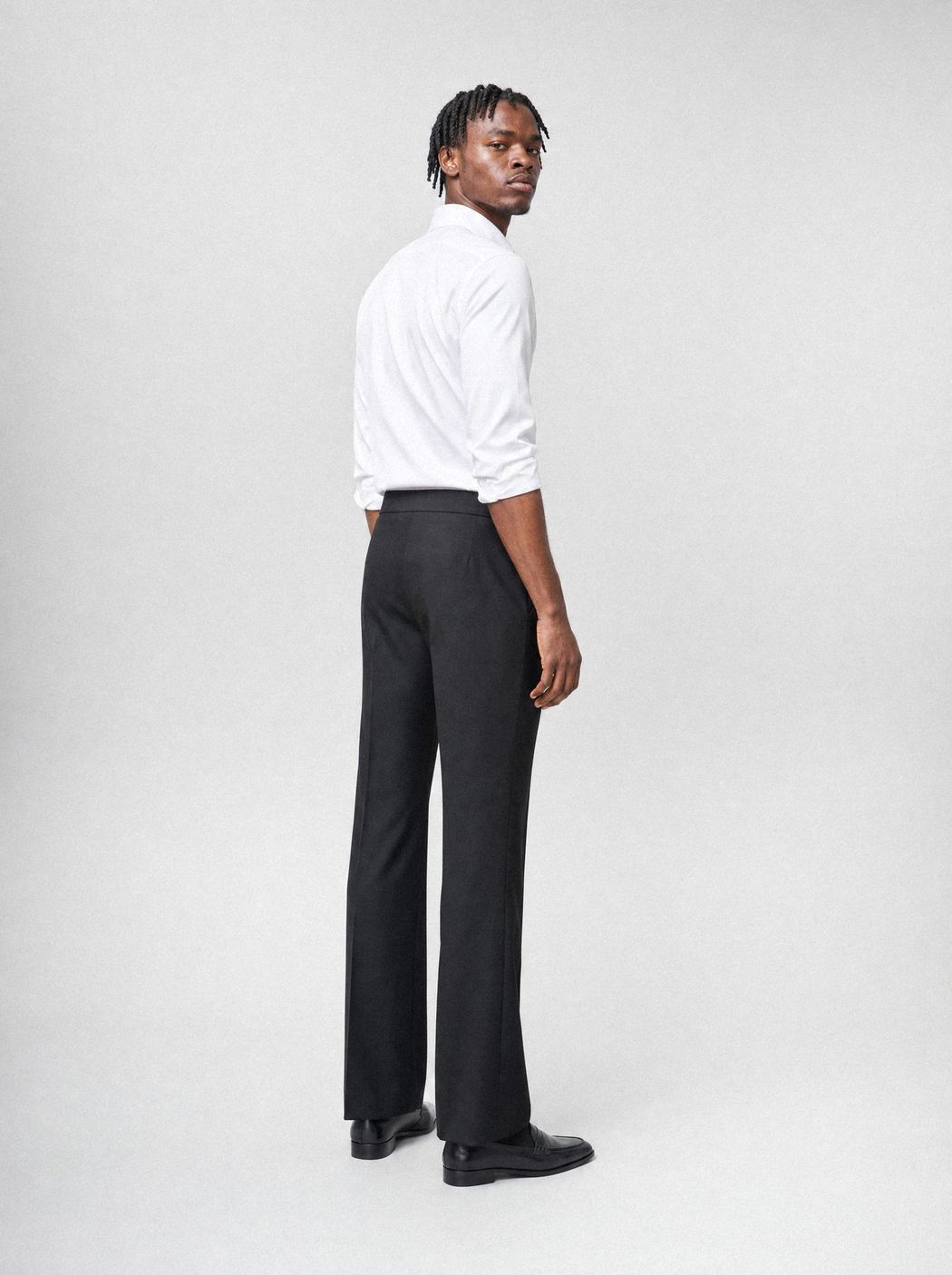 Black Tailored Trousers, front