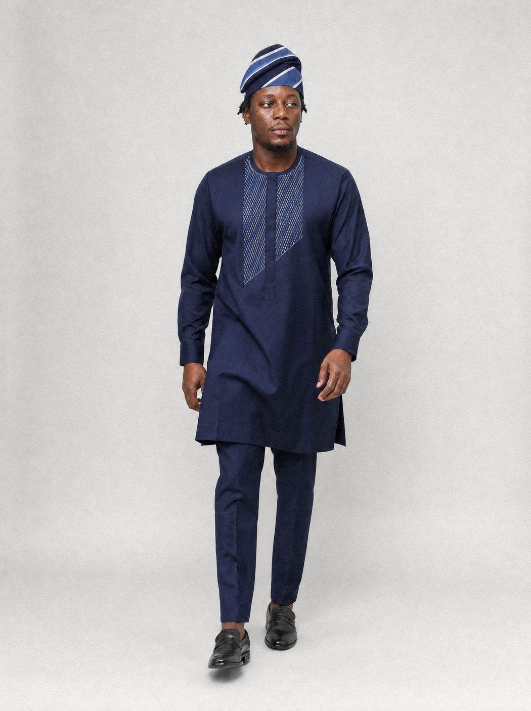Navy Placket Senator