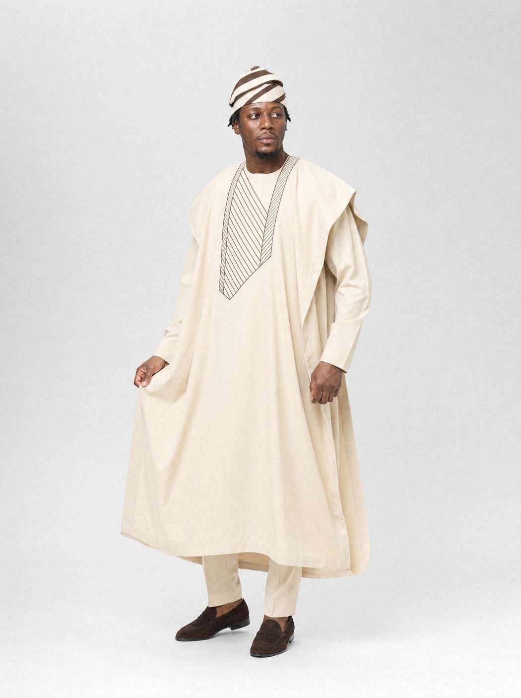 Stone Slant Agbada